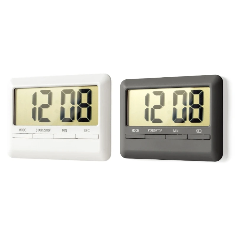 

White Magnetic Timer with Alarm and Stopwatch - for Home and Outdoor Activities