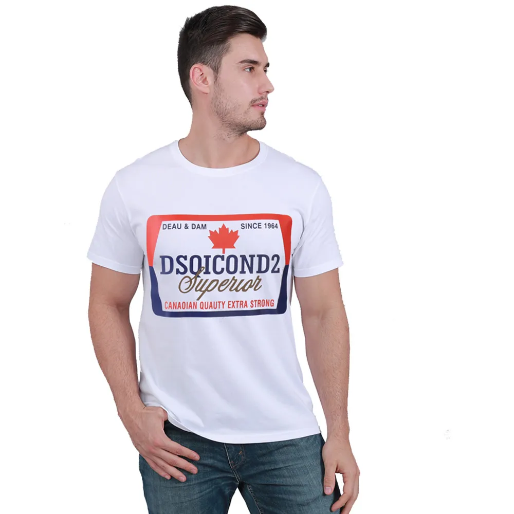 

Summer T Shirt For Men Free Shipping 100 Cotton O-neck Oversize Designer Luxury Brand DSQICOND2 Women T-shirts 2022 New Arrival