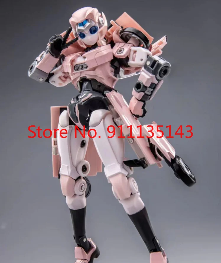 

Transformation Scifgure Industry Pink van MINI EV Nebula Mini Car Robots Collection Action Figure Deformation Deformed Toy