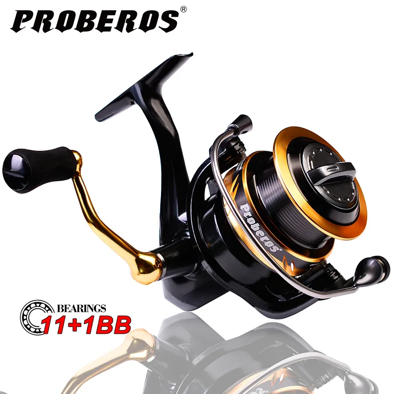 PRO BEROS Spinning Reel 2000-5000 Series All Metal Spool Fis