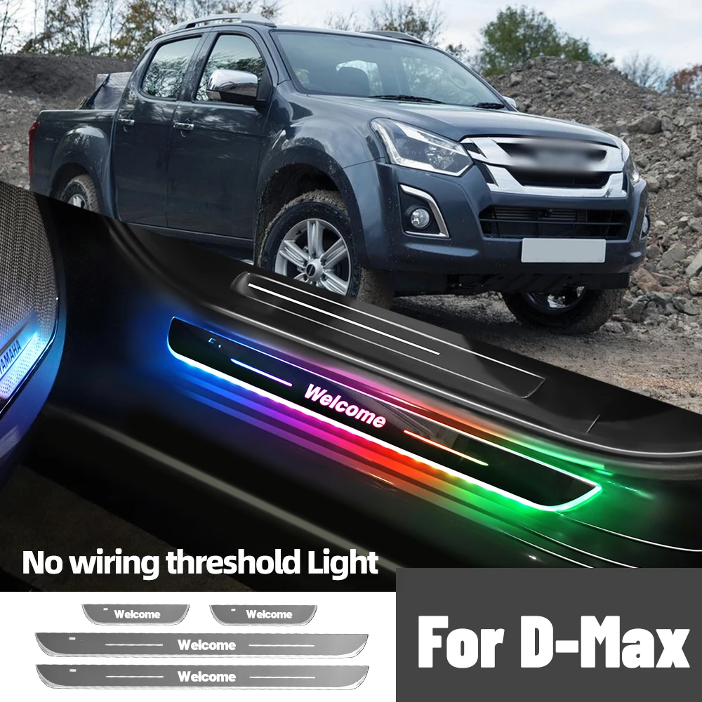 Для Isuzu D-Max DMax D Max 2002-2023 2019 2020 автомобильный порог с индивидуальным логотипом