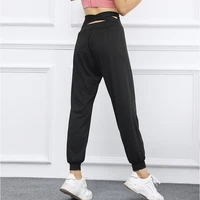 new sports fitness pants women elastic band waist quick dry loose running yoga pants female streetwear pantalon femme