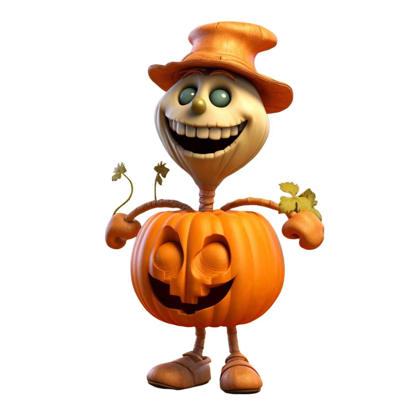 

Pumpkin Doll Figurine Decoration Creative Craft Tabletop Statue for Balcony Garden Decorations
