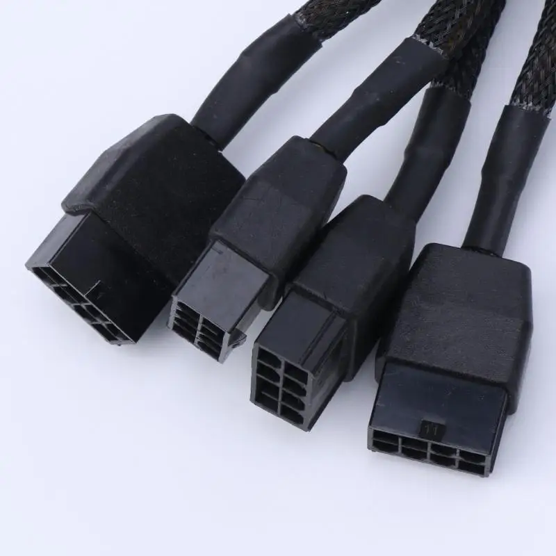 Новые разъемы 18AWG 4x 8pin PCI-e на 16pin (12+4) PCIE 5.0 12VHPWR расширение 16P Прямая поставка