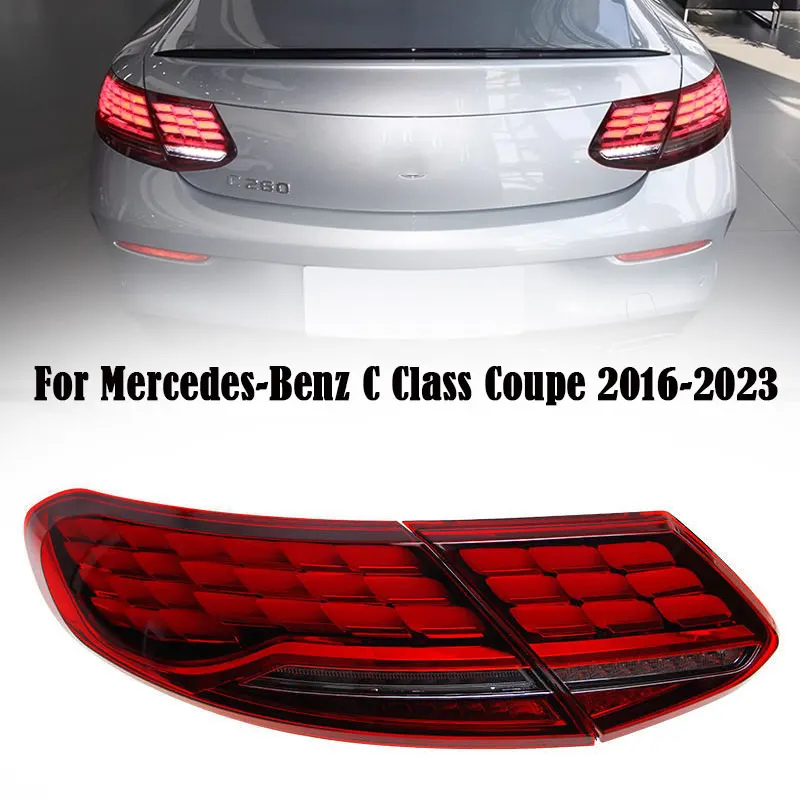 Для Mercedes Benz C-Class W205 Coupe 16-23 улучшенная задняя фара в сборе шкала дракона фонарь