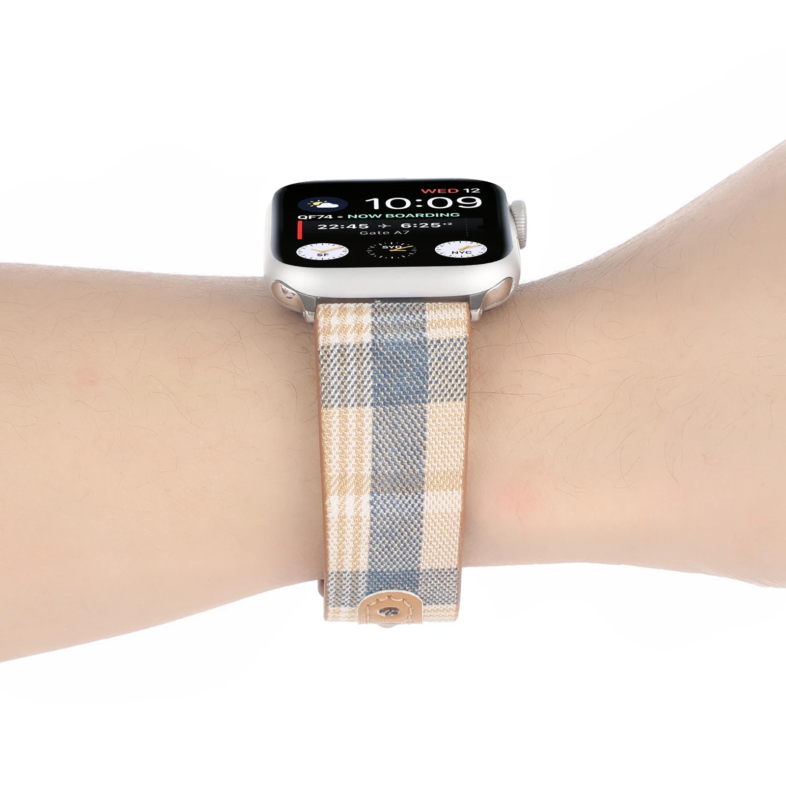 Strap for Apple watch band 44mm 40mm iWatch 42mm 38mm Genuine Leather+nylon belt bracelet apple watch series 6 5 4 3 2 1Se