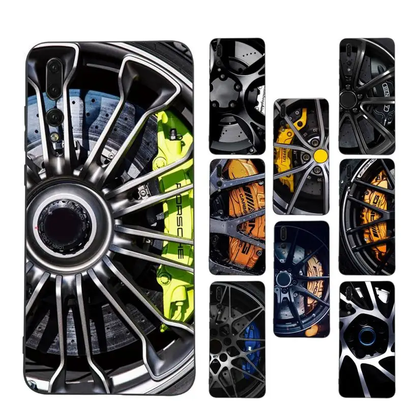 

Sports Car Wheel Phone Case for Huawei P30 40 20 10 8 9 lite pro plus Psmart2019