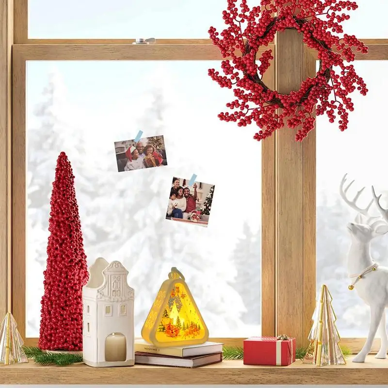 Зимний ночник рождественский домашний подвесной светильник теплый светящийся