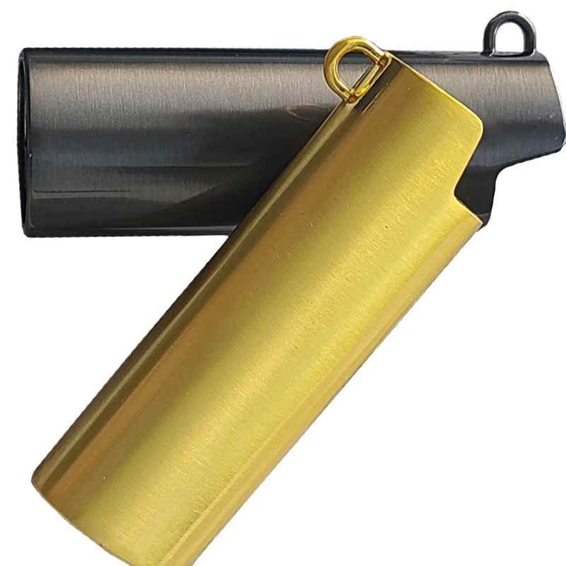 

Personality Multicolor Reusable Explosion-Proof Metal Armor Gas Lighter Shell For Bic J6 Flower Lighters with Chain Protect Box