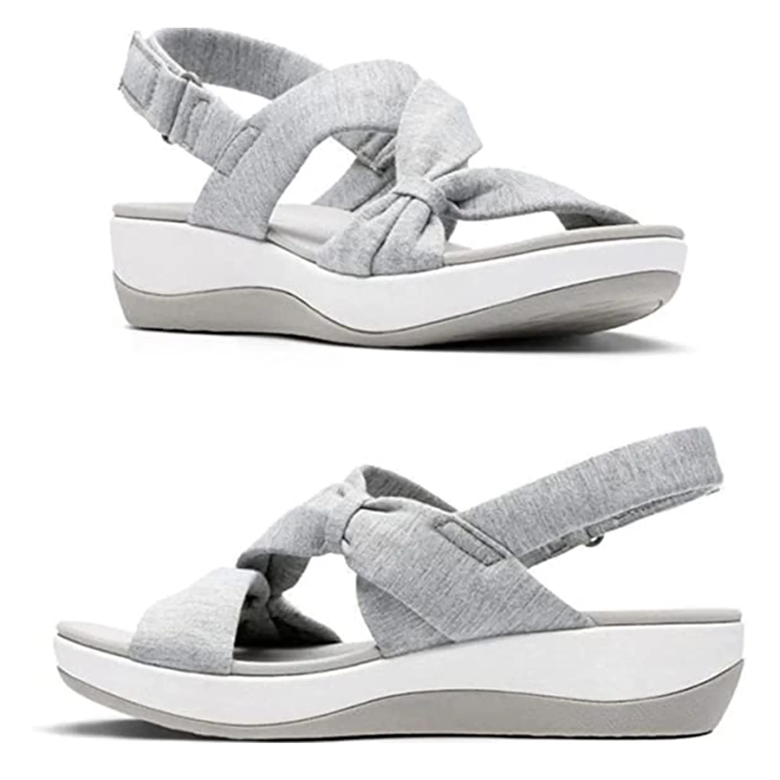 

Сандалии женские с открытым носком, однотонные босоножки из искусственной кожи, Повседневная летняя пляжная обувь, шоппинг