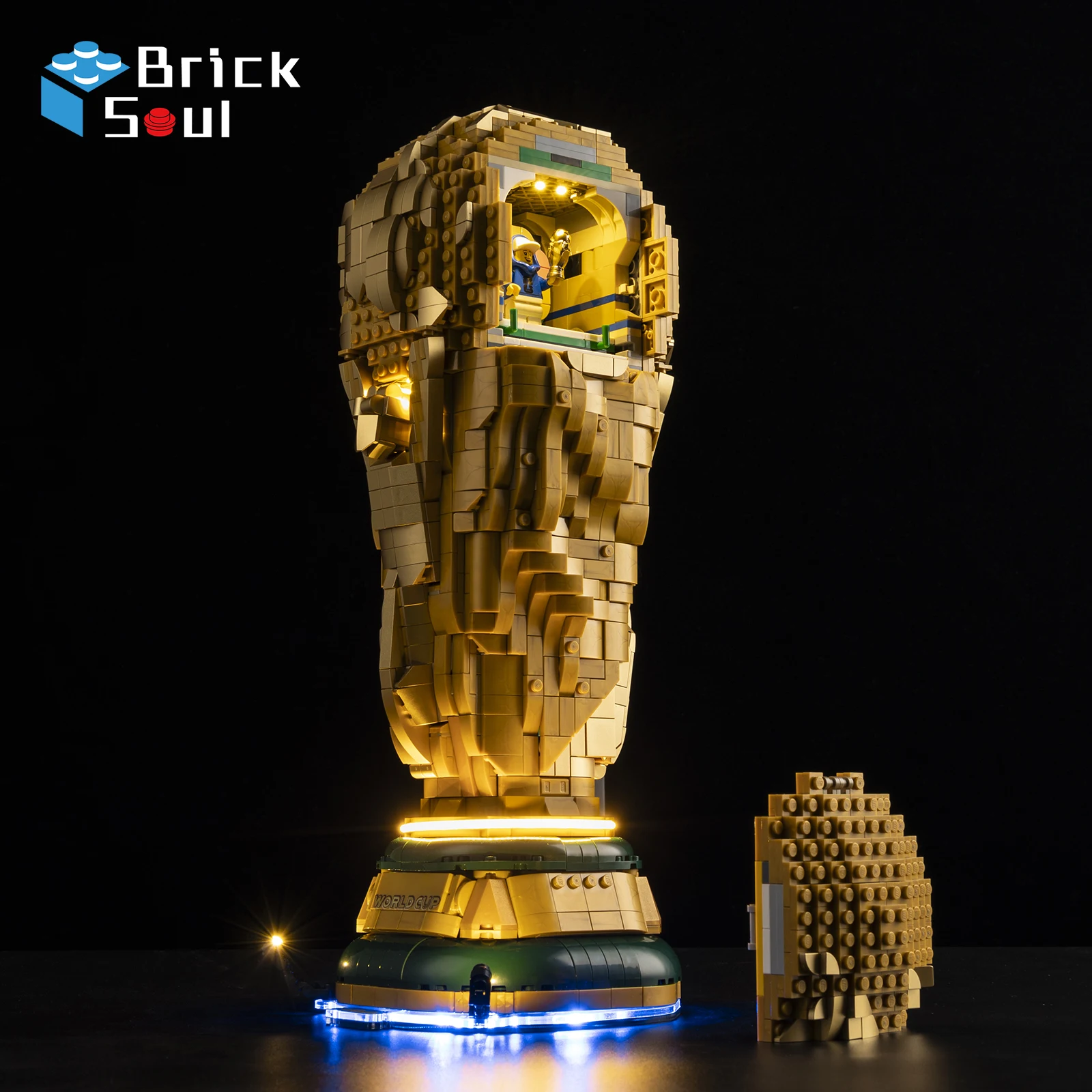 Комплект светодиодных фонарей BrickSoul, подходящий для LEGO 43020 Editions FIFA World Cup Official Trophy, простая установка, скрытая проводка (art.: 3920dbdb5a044) - 3920dbdb5a044