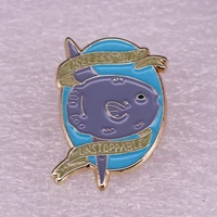 useless but unstoppable mola jewelry gift pin fashionable creative cartoon brooch lovely enamel badge clothing accessories