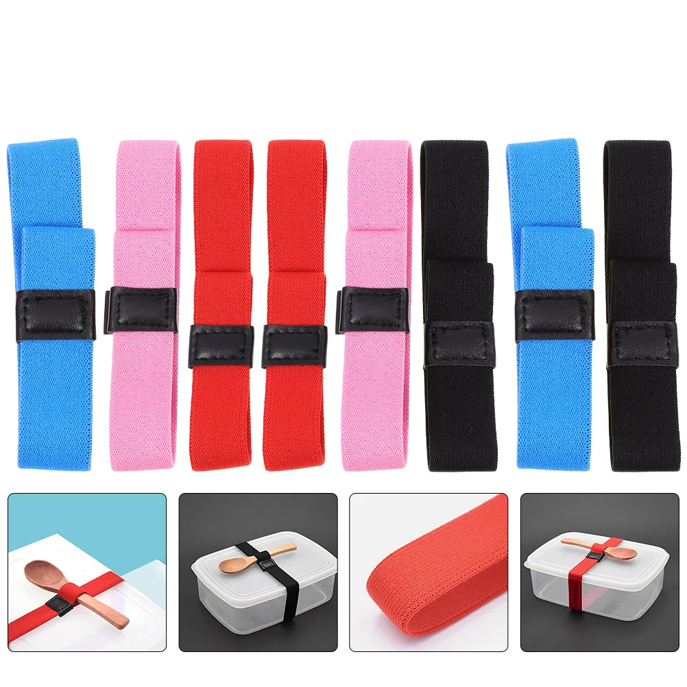 

Bento Box Straps Lunch Fixing Band Elastic Bands Strap Container Camping Layer Bundling Belt Silicone Colorfulfodable Loop Belts