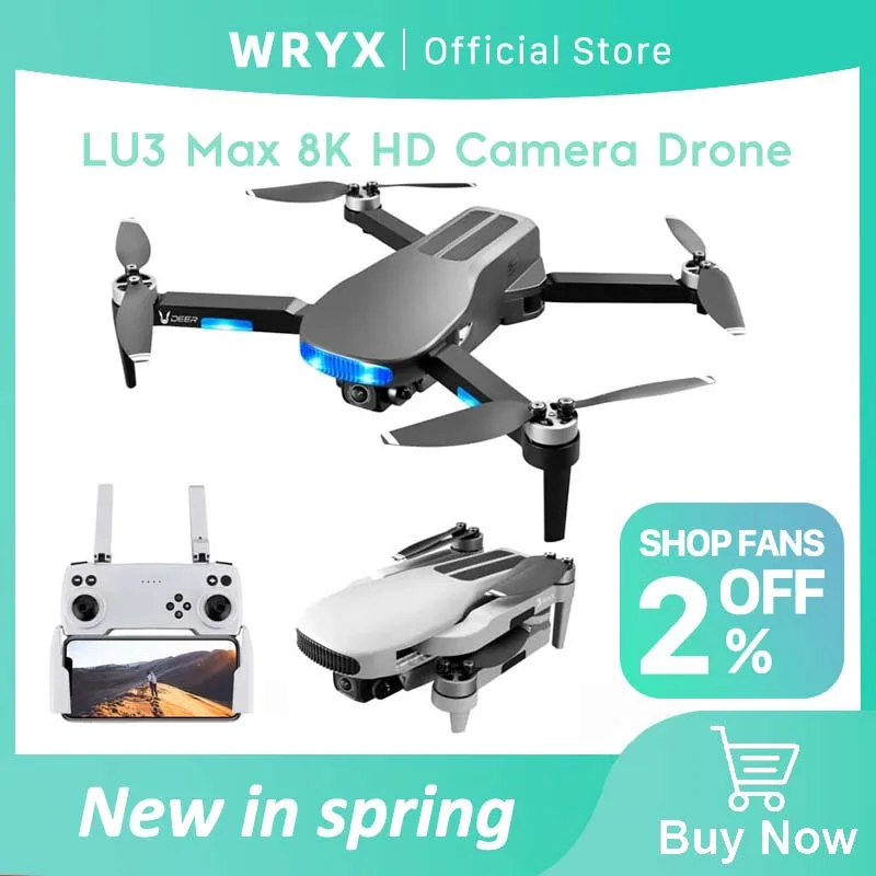 

WRYX 2023 LU3 Max Drone 8K HD Camera Aerial Photography 5G Wifi FPV Obstacle Avoidance RC Dron Quadcopter Helicopter Toy Gift