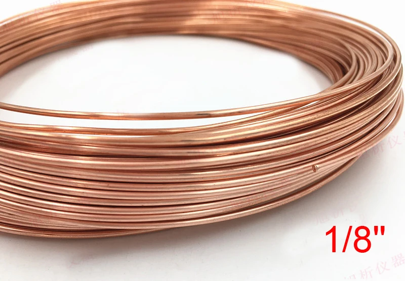 1/8-дюймовая медная катушка для катушковых труб газовой хроматографии в газовой цепи.