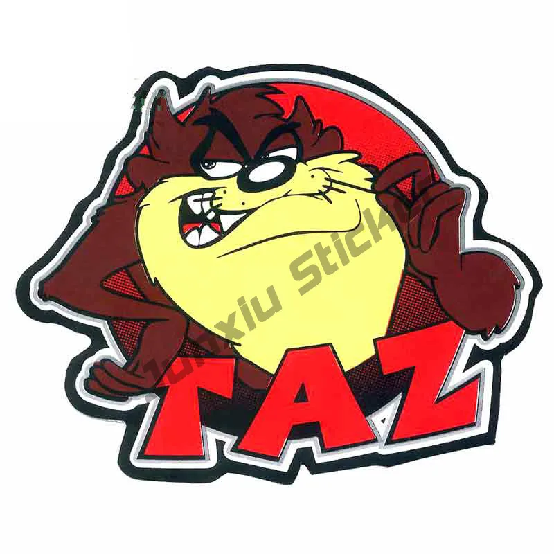 

Taz Car Sticker Anime Decal Vinyl Wrap Personality Sunscreen Stickers Auto Street Signs Waterproof Auto Decoration KK13*11cm