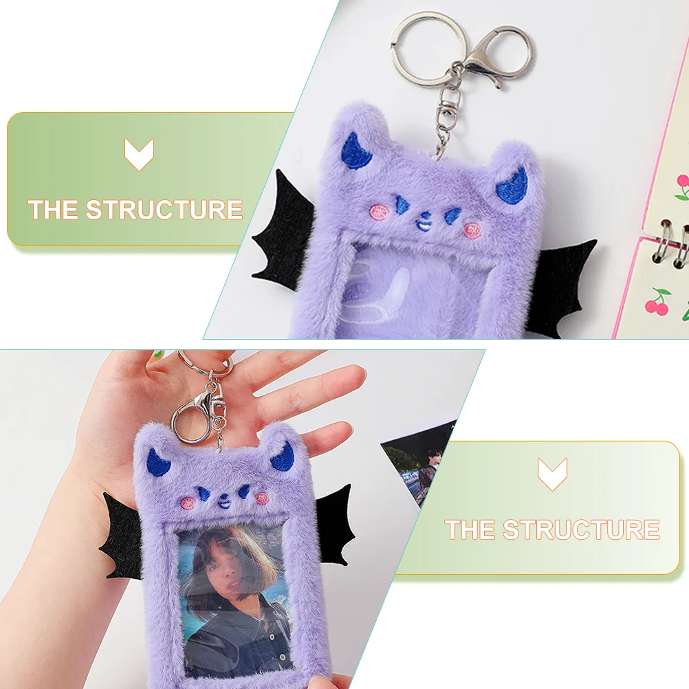 Плюшевый держатель для карт девочек детские кошельки детей брелок открытка из