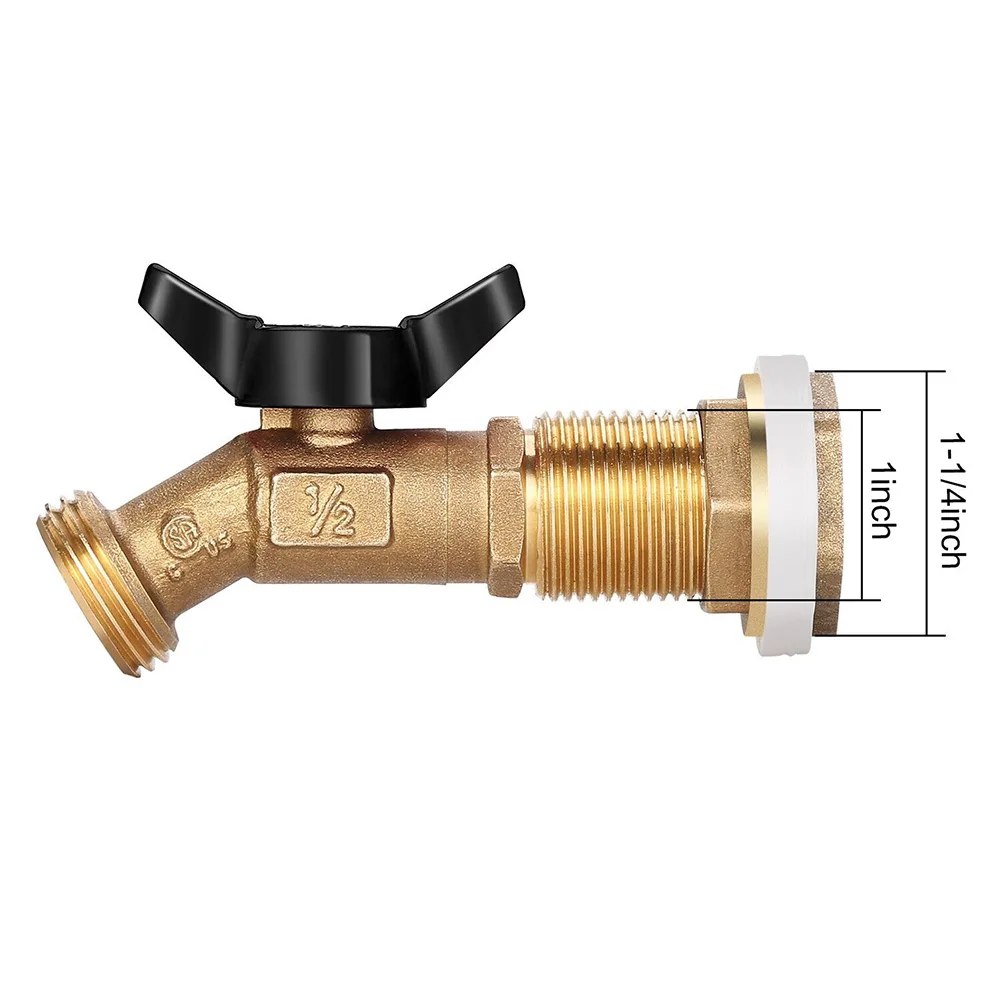 

Spigot With Bulkhe Rain Barrel Spigot Durable Garden Supplies Quarter Turn Ball Valve Replacement Adapter Parts
