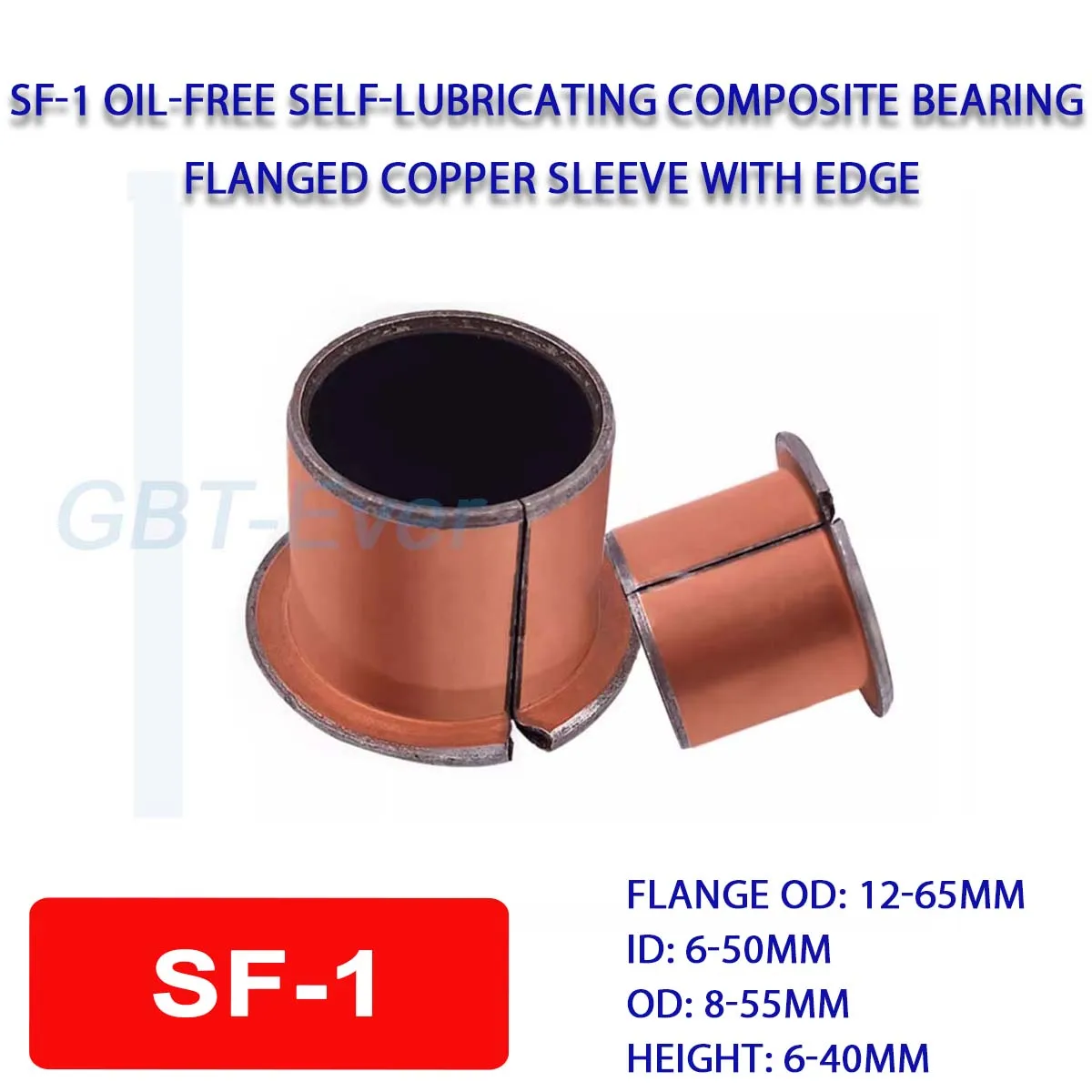 1 ~ 10 шт. SF-1 безмасляный самосмазывающийся композитный подшипник фланцевая медная