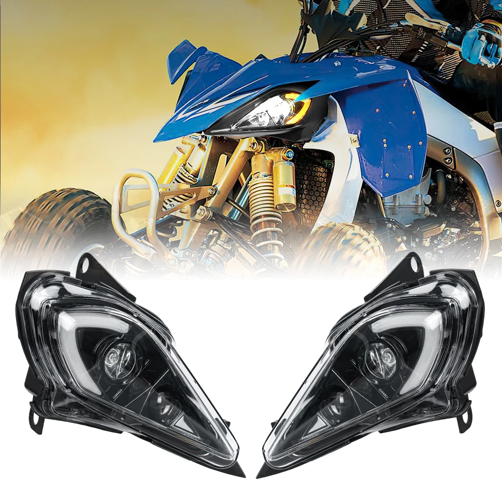 KEMIMOTO Светодиодные Фары DRL Указатели Поворота Для Yamaha Raptor 700 700R 250 350 YFZ450R YFZ450X Wolverine