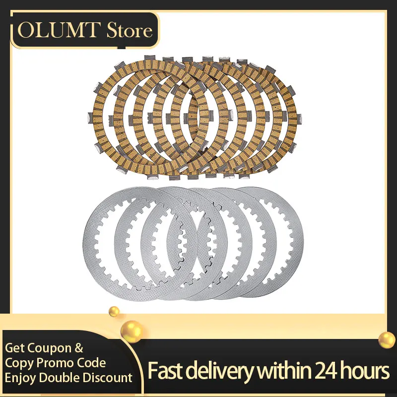 

Motorcycle Engine Parts Clutch Plates & Steel Friction Disc Kit For Yamaha XV400 XV500 XV535 Virago XVS400 Drag Star Classic