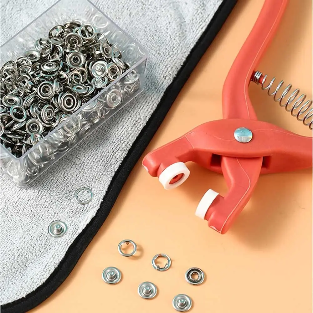 Набор швейных пуговиц из полиэстера 50/100 с инструментами для пробойников пятью