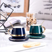 european style luxury coffee cup afternoon tea cup dish spoon set ceramic cup scented tea cup gift box tea cup teacup set
