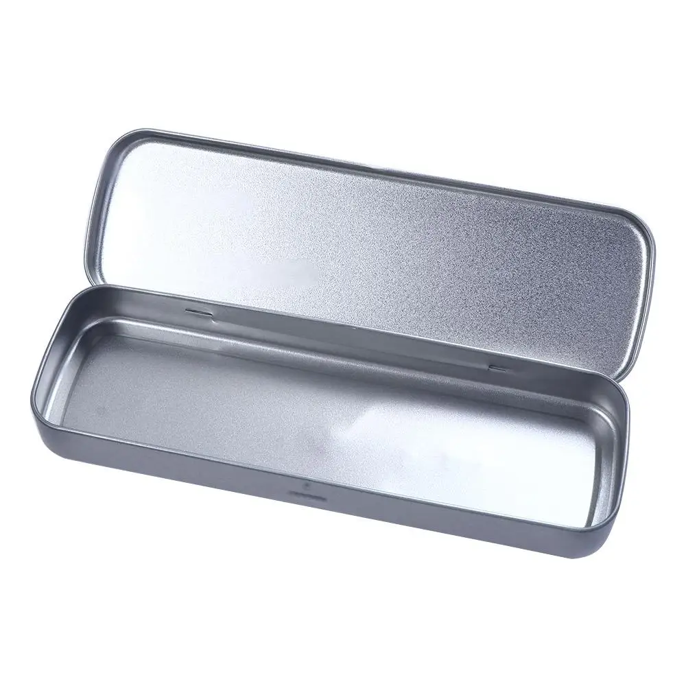 Case High Quality Metal Pencil Storage Box Creative Single Layer Stationery Box For Student