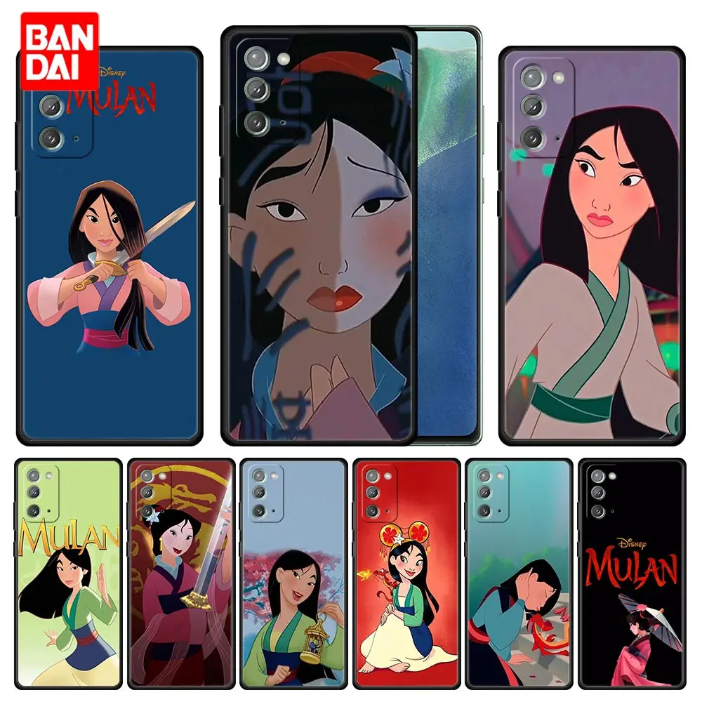 

Disney Princess Mulan Phone Case for Samsung Galaxy A51 A52 A03 A13 A31 A32 A50 A70 A71 Note 20 Ultra 5G Cover Official Silicone