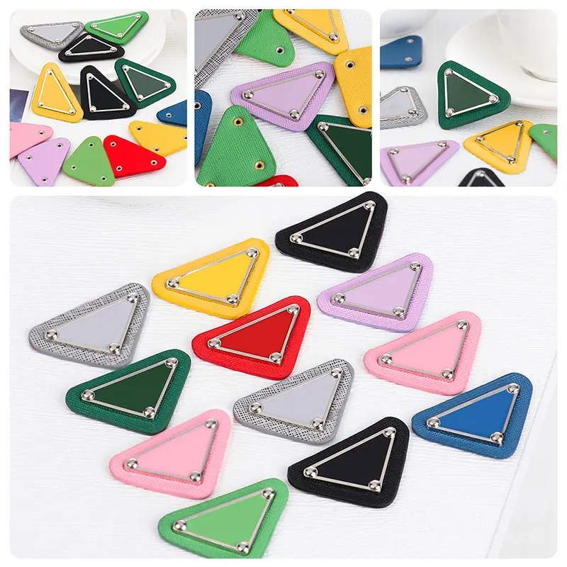 

2 шт., треугольные этикетки из искусственной кожи для одежды