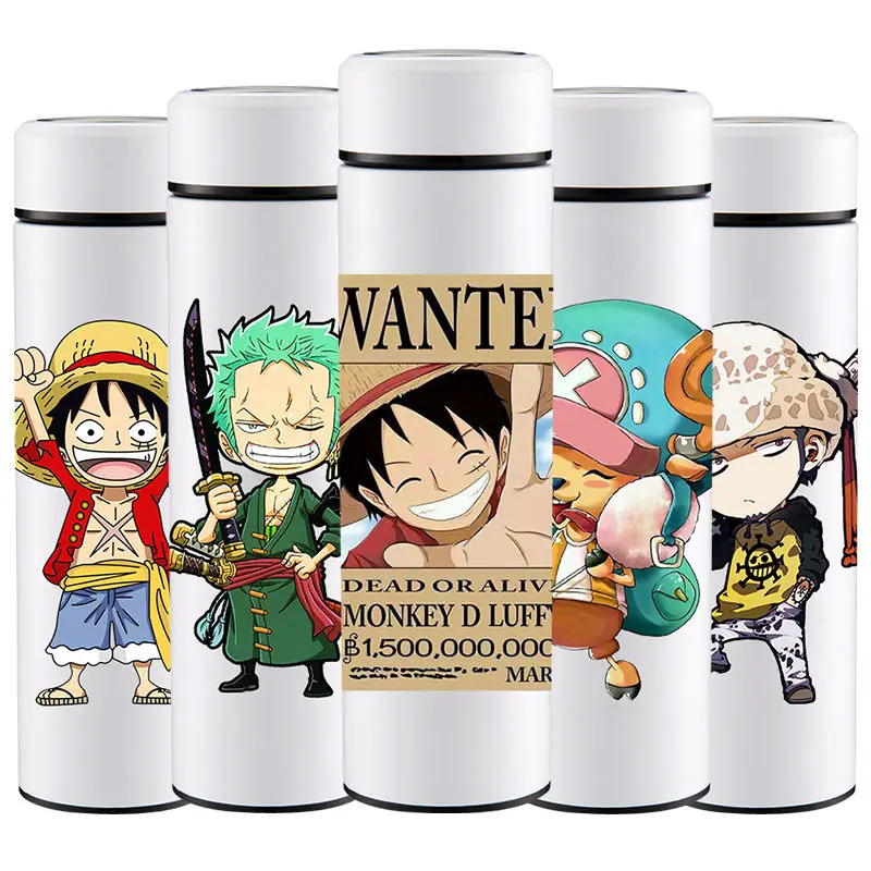 

New One Piece Sauron Ace Insulation Cup Anime Water Cup Stainless Steel Luffy Portable Student Children Men and Women Gifts