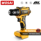 Электрическая дрель WOSAI, бесщеточная, 50 нм, 25 + 1 Настройка крутящего момента, 2 скорости, 20 в, беспроводная дрель для литиевой батареи Makita 18 в
