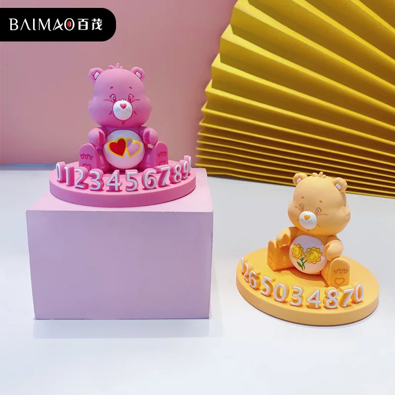 Аниме окружающий кавайный Радужный любовный медведь временная модель