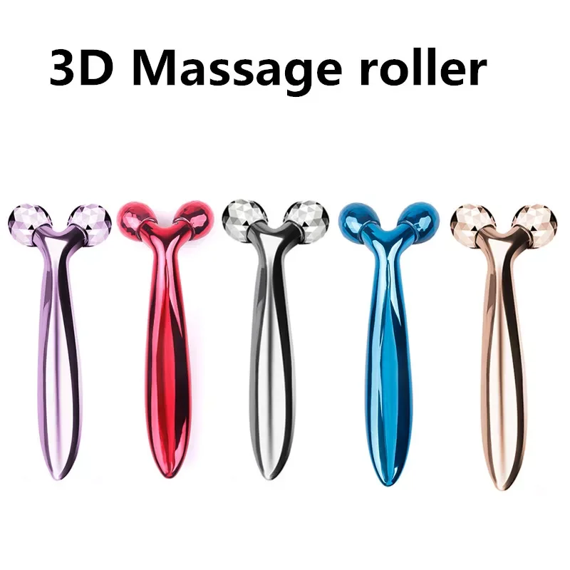 

Роликовый 3D массажер Y-образной формы, вращающийся на 360 градусов, инструмент для расслабления и лифтинга лица, массажа и релаксации лица