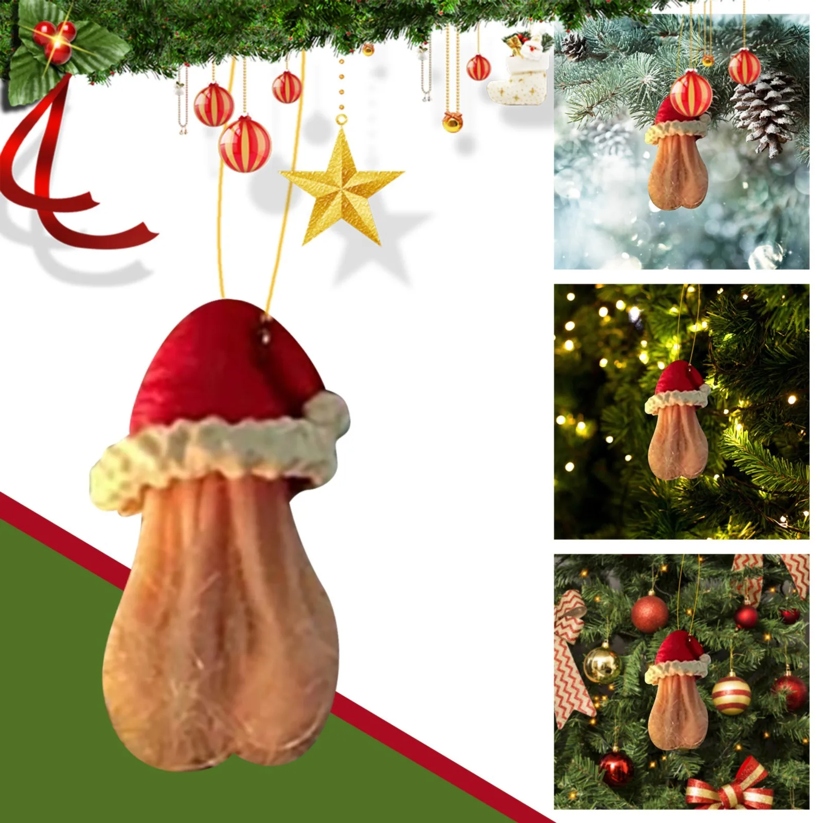 Christmas Tree Decoration Pendant Christmas Tree Pendant Christmas Home Car Swinging Hanging Ornament Easter Eggs Large Clear