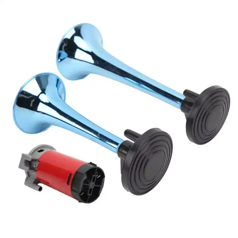 Car Dual Trumpet 530/680Hz Air Horn Kit with Compressor for Yacht for SUV for Truck enlarge