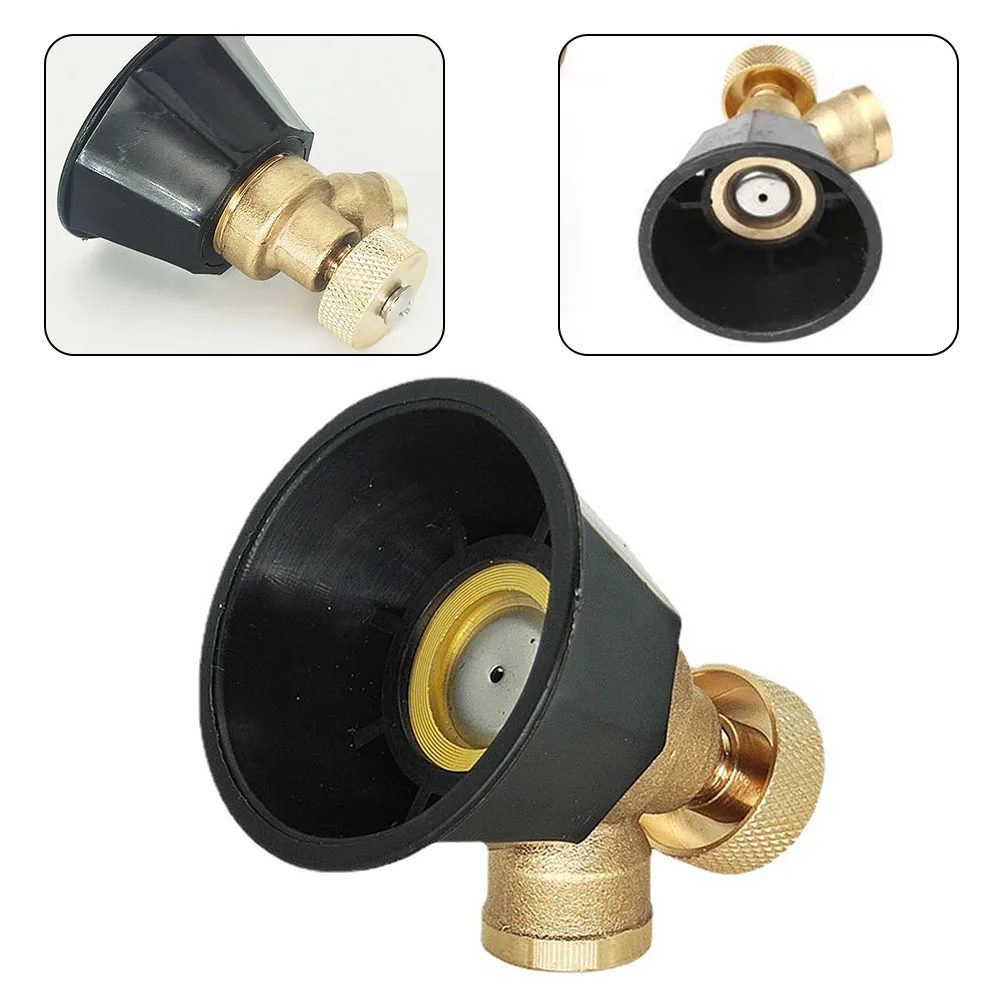 

Garden Spray Nozzle Anti-Corrosion Cyclone Nozzle Multiple Modes Adjustable Black 5.5*4.6cm Agricultural Copper