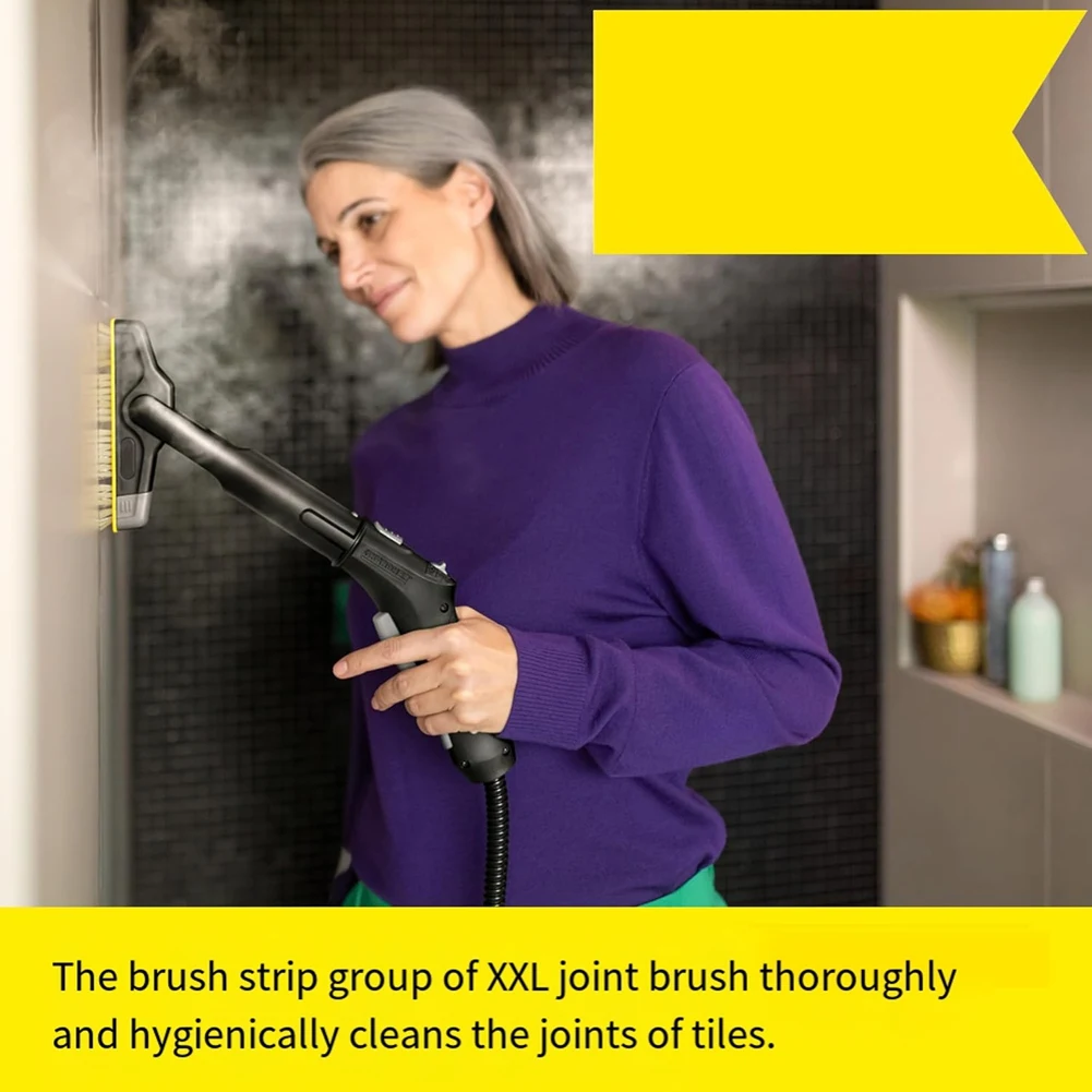 Фото Аксессуары для пароочистителей Karcher SC1-5, набор щеток для чистки швов Karcher XXL, удобная щетка для очистки швов. №4