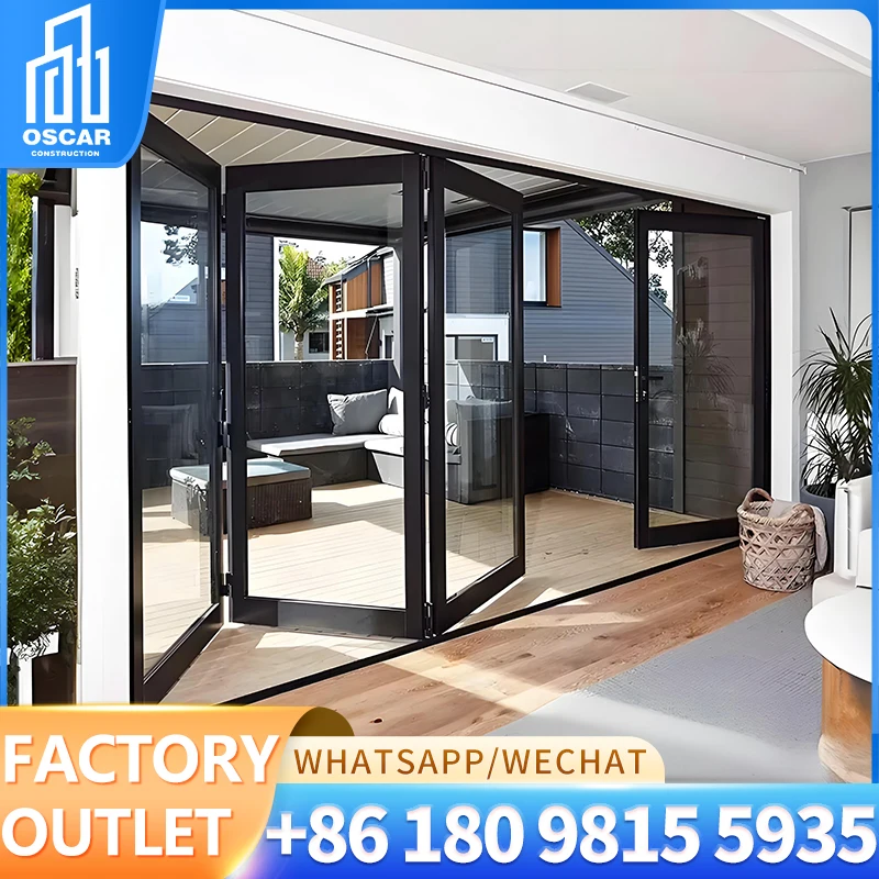 Многораздвижные карманные двери алюминиевые окна и совместимые с угловой