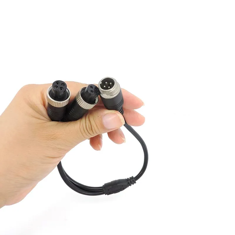 Y-образный удлинитель для камеры видеонаблюдения 4 контакта