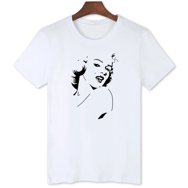 

Знаменитая Сексуальная красивая футболка Монро для мужчин, американская Персонализированная модная уличная футболка, мужская повседневная рубашка