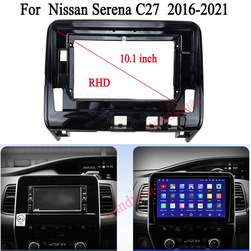 

10.1 inch 2 Din android Car Radio Fascia Frame For Nissan Serena C27 Suzuki Landy car panel Trim Dashboard Panel Kit