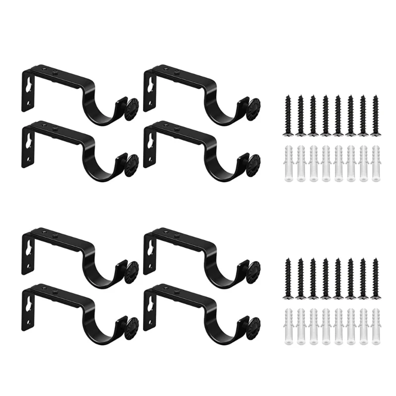 4/8 шт. держатель карниза металлический стержень кронштейн оконный карниз
