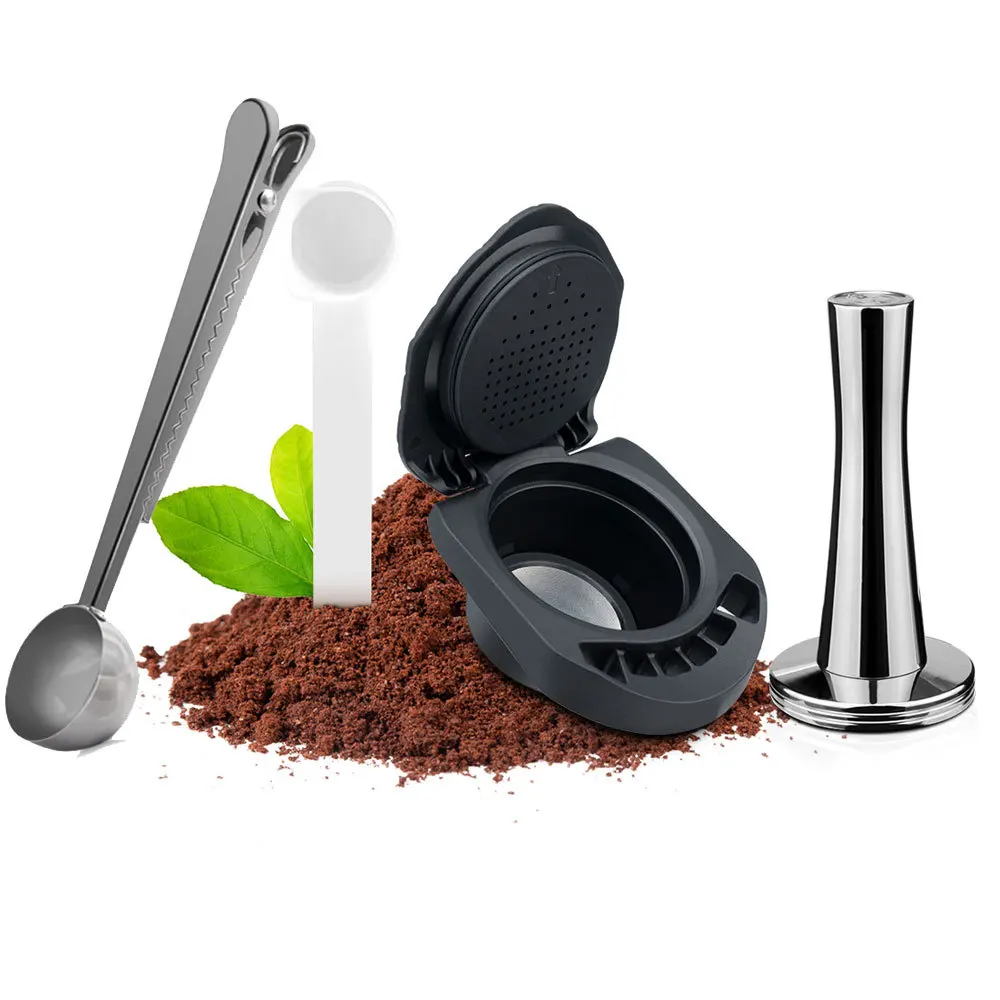 

Duokusi Coffee Capsule Filler Stainless Steel Clamp Spoon Powder Hammer Plastic Spoon