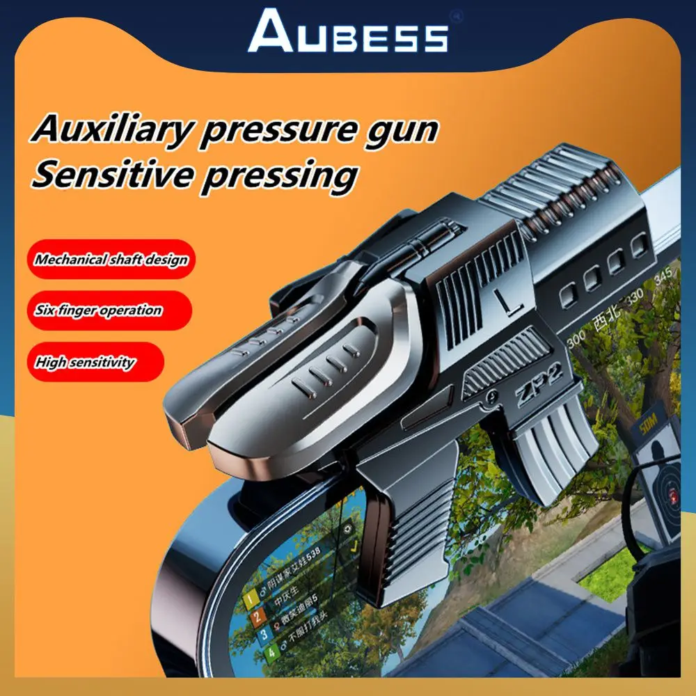 

Shooting Trigger Universal Non-slip Shooting Games Handle 4 Output Heads Flexible Game Controller New Game Triggers Pc