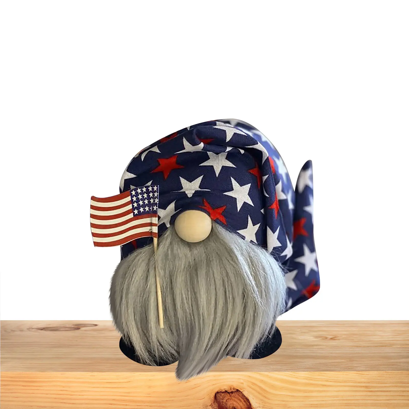 

4th Of July Patriotic Gnome Standing Faceless Doll American Independence Day Gnomes Stars Stripes Flag Elements Handmade Plush