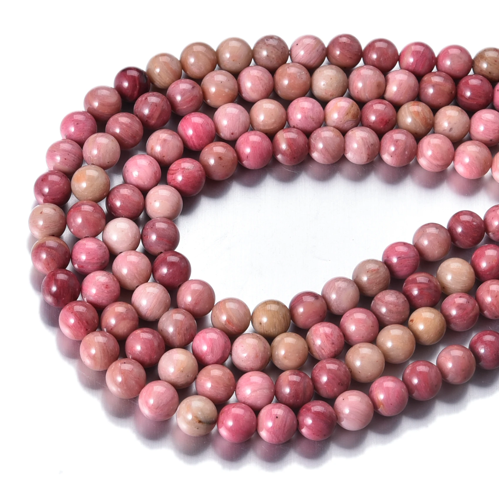 8 мм бусины из натурального камня красный родонит круглые драгоценных камней для