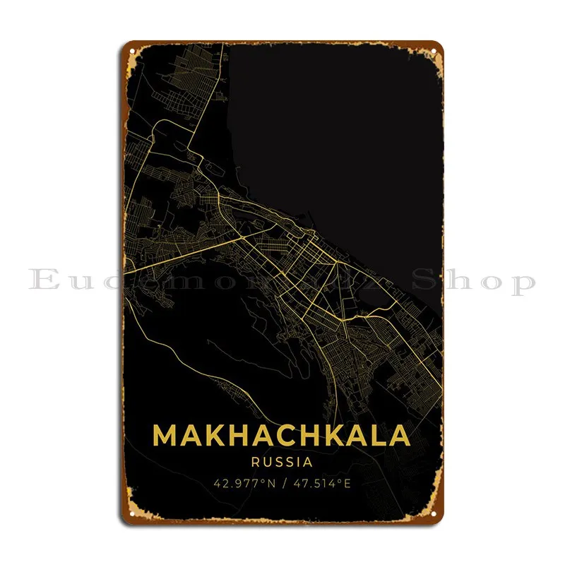 

Махачкала, Россия, металлический знак, искусственный дом, винтажный персонализированный Забавный оловянный знак, постер