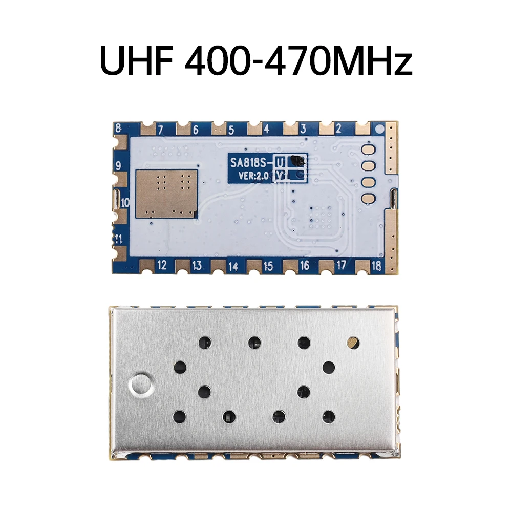 1 шт. SA818S-U SA818S-V модуль голосового приемопередатчика VHF 134-174 МГц UHF 400-480 500 МВт-1 Вт 3-5