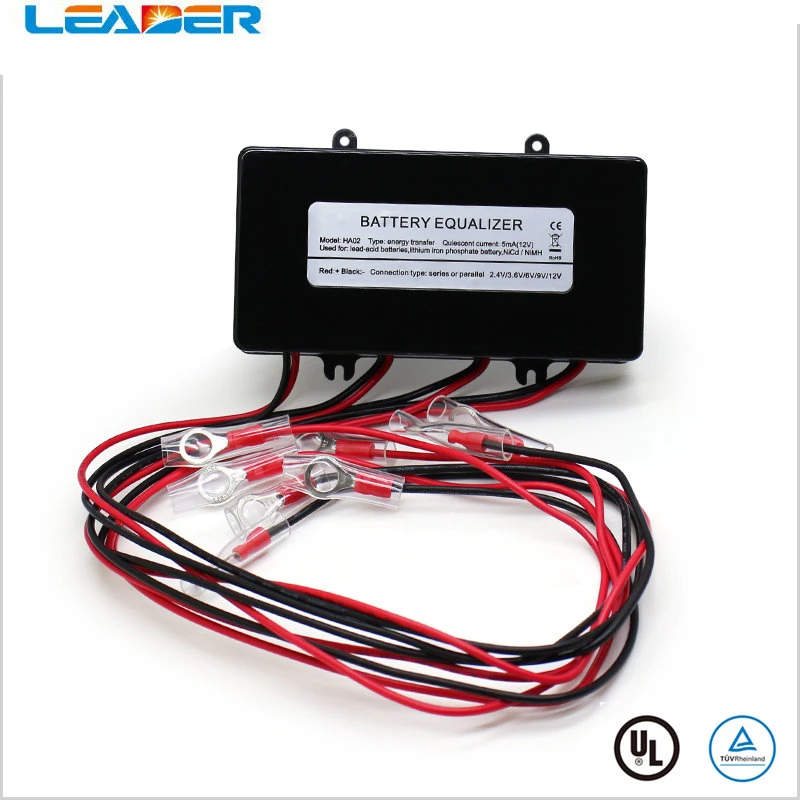 

LEADER SOLAR Battery Equalizer HA02 Batteries Voltage Balance Lead Acid Battery for 24/36/48V Connected In Parallel Series